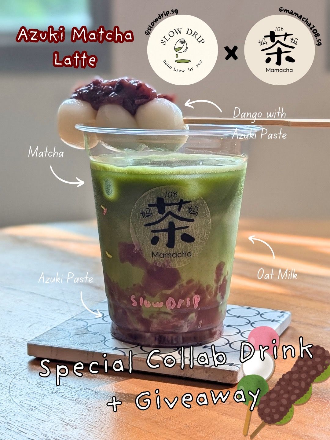 Azuki Matcha Latte 