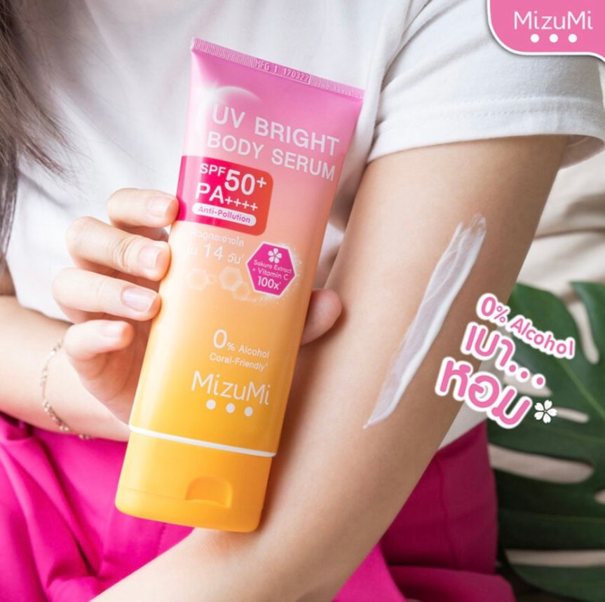 Mizu เซรั่มกันแดดทาตัวดัง ⚡️เบาสบาย ซึมไว SPF50+ PA++++✨