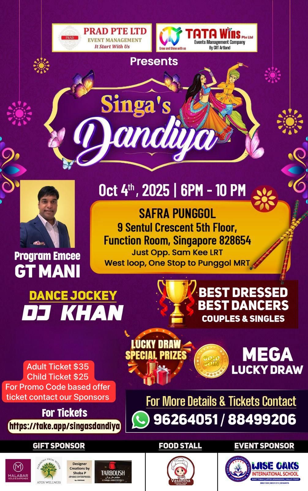 Singa’s Dandiya 2025 Adult Ticket
