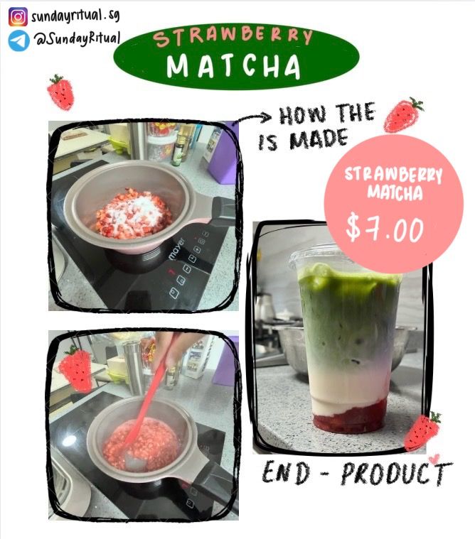 Strawberry Matcha Latte