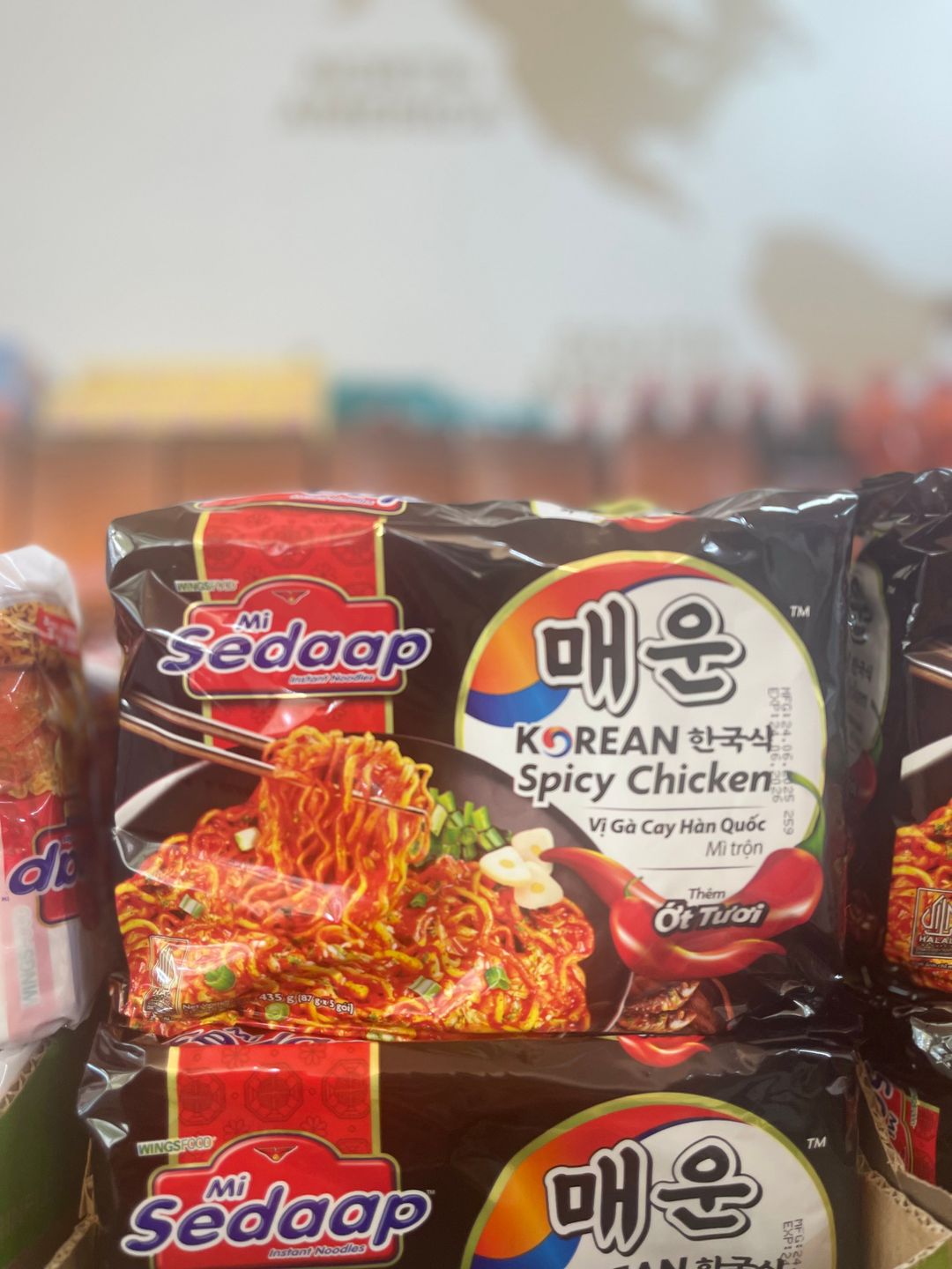 Mie Sedaap korean spicy  90gr (1 pack isi 5pcs)