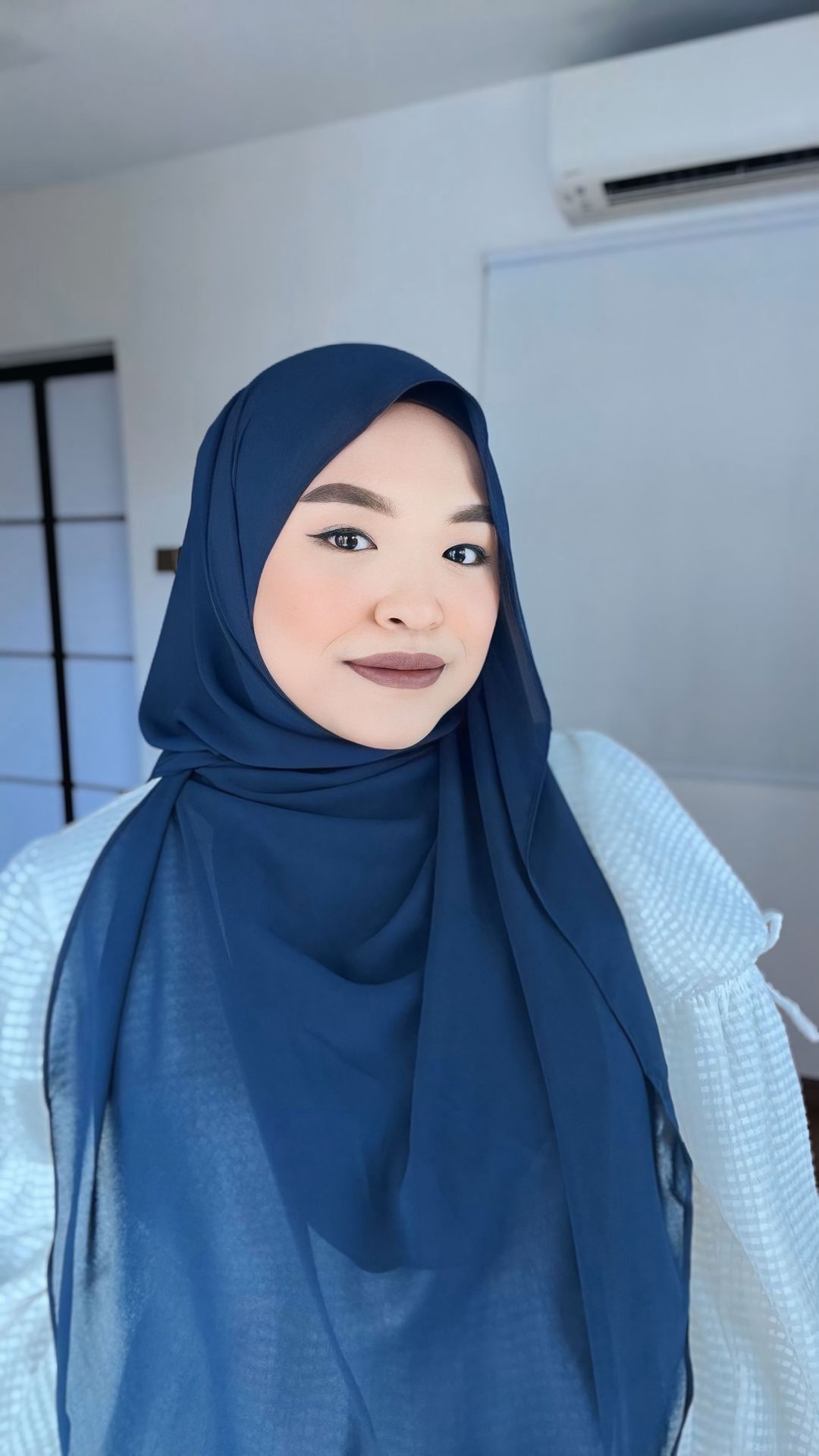 Adele Instant Chiffon (Navy Blue)