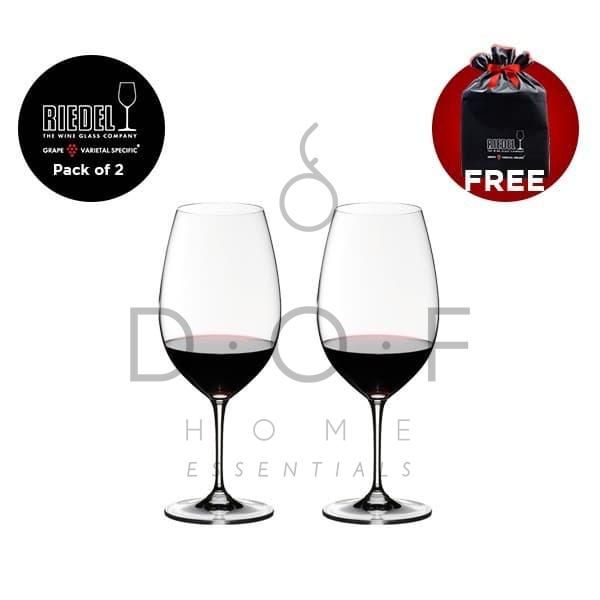 GELAS RED WINE RIEDEL VINUM SHIRAZ/SYRAH PACK OF 2 PCS