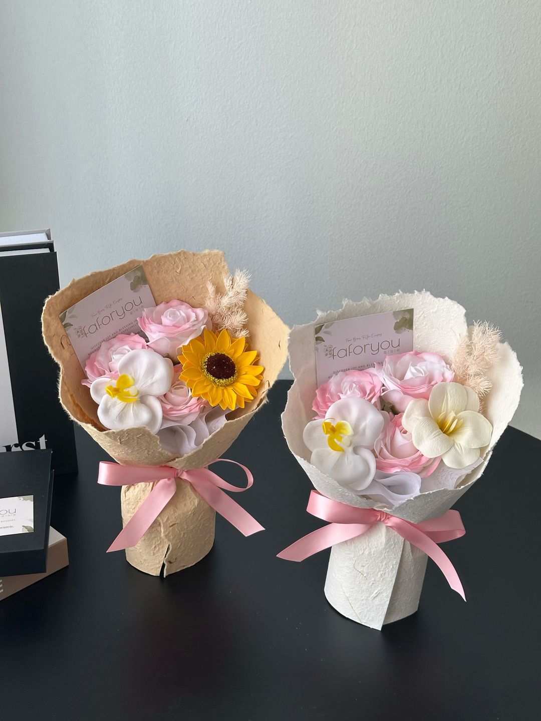 Dong Ba 3 Stalk Soap Flower Mixed Bouquet ｜东巴3朵香皂混搭花束