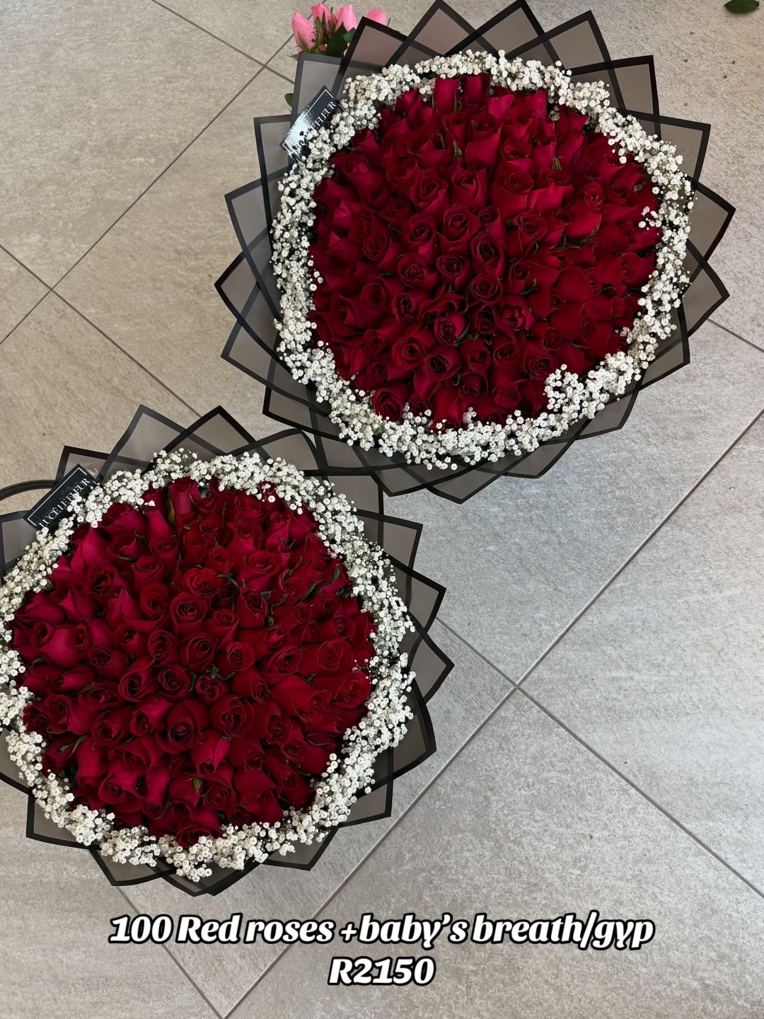 Rose Bouquets With Baby’s Breath/Gyp