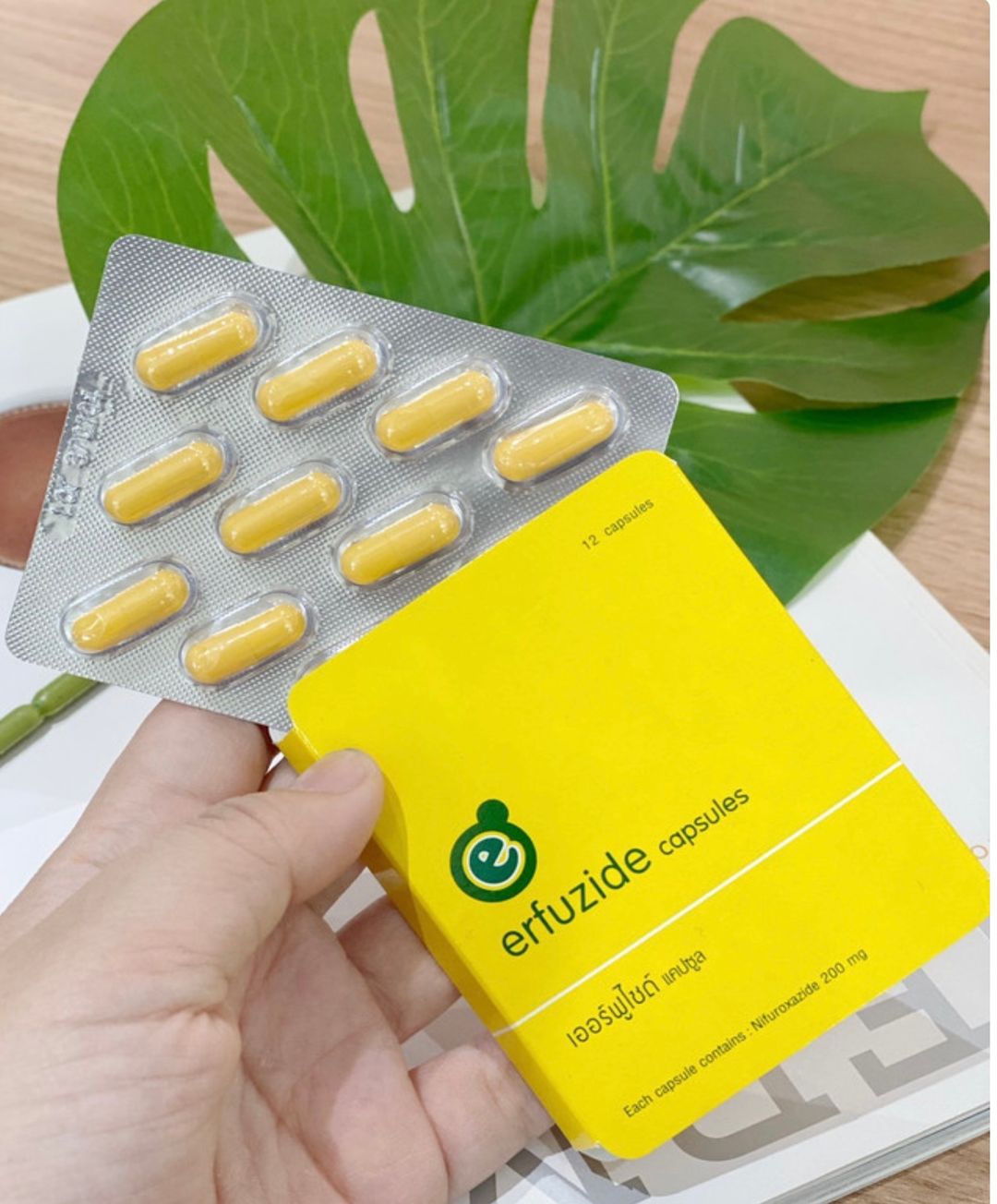 Erfuzide12 cap ยาแก้ท้องเสียเฉียบพลัน🦠✔️