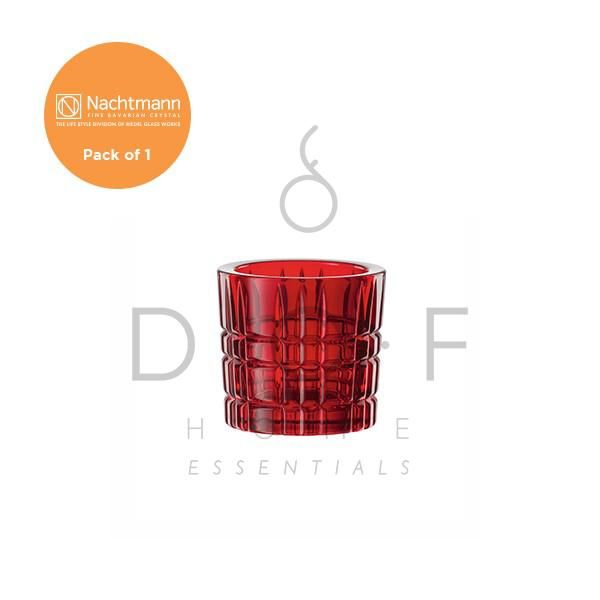 TEMPAT LILIN NACHTMANN SQUARE CANDLE HOLDER/VOTIVE RED