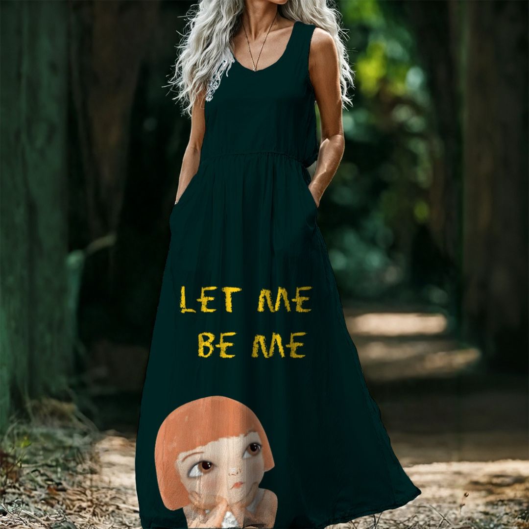 Let Me Be ME... — Polyester Maxi Dress
