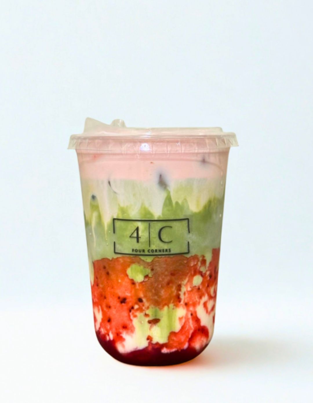 Ice Strawberry Cloud Matcha