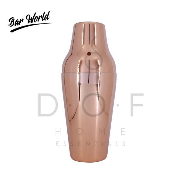BAR WORLD COPPER PLATED FRENCH SHAKER 600 ML
