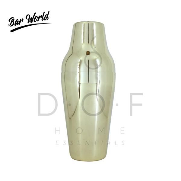 BAR WORLD GOLD PLATED FRENCH SHAKER 600 ML