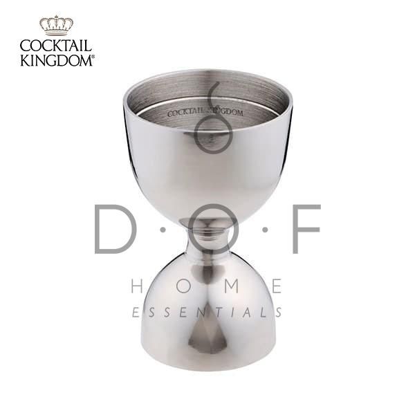 COCKTAIL KINGDOM LEOPOLD JIGGER 30ML / 60ML BANDED, STAINLESS STEEL
