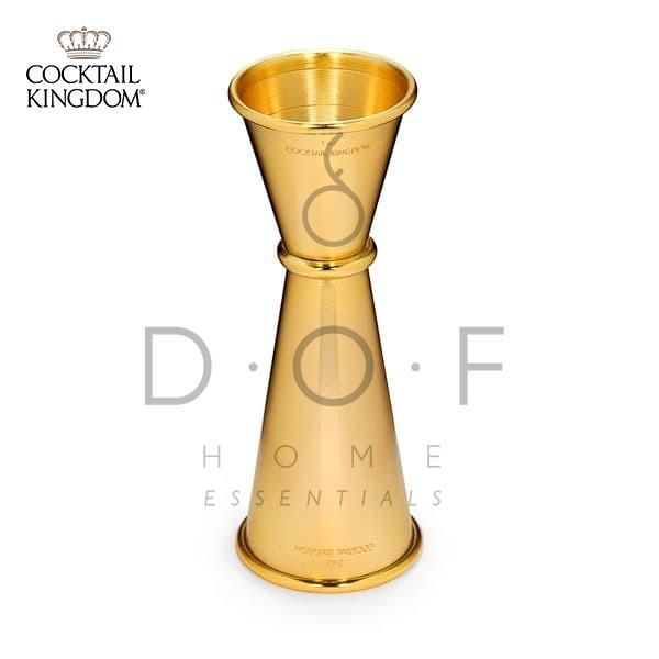 COCKTAIL KINGDOM JAPANESE STYLE JIGGERS GOLD 1 OZ OVER 2 0Z