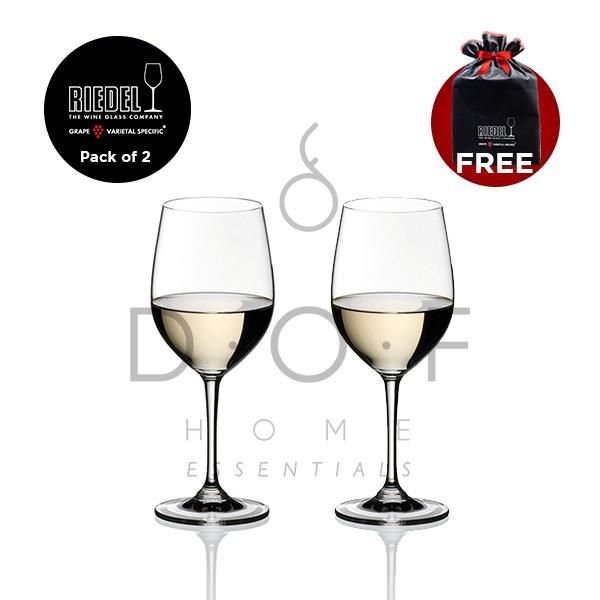 GELAS WHITE WINE RIEDEL WINE GLASS VINUM VIOGNIER/CHARDONNAY PACK OF 2 PCS