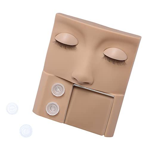 Silicon Face For Eyelash Extension Training  With Glue Cups