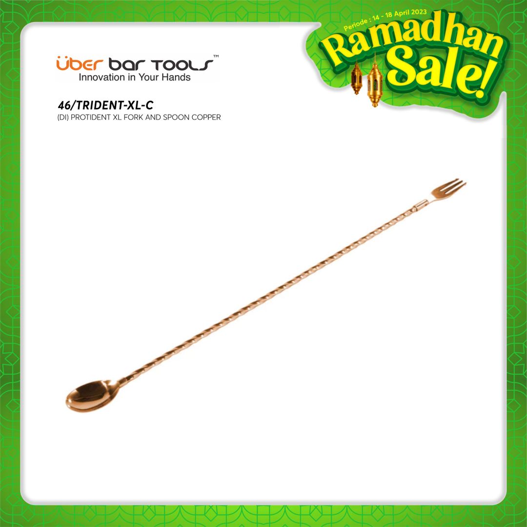 UBER BAR TOOLS PROTIDENT XL FORK AND SPOON COPPER