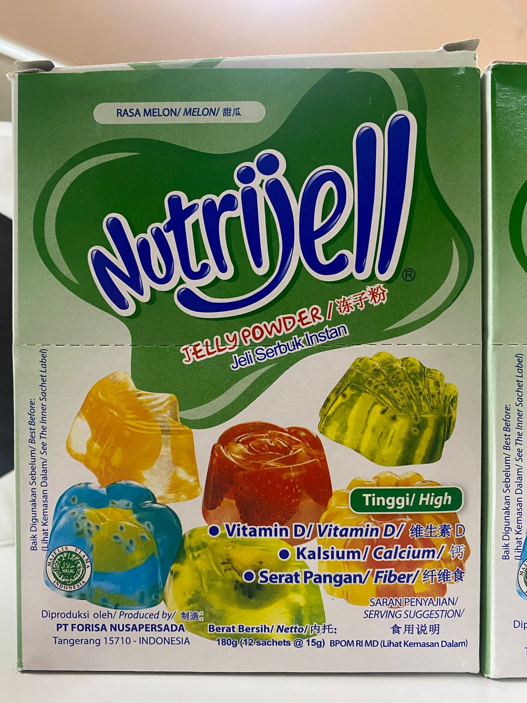 Nutrijell Rasa Melon 1box isi 12pcs