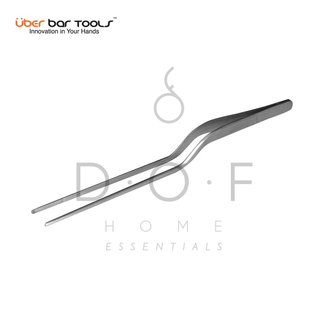 UBER BAR TOOLS GARNISH TWEEZERS CHROME