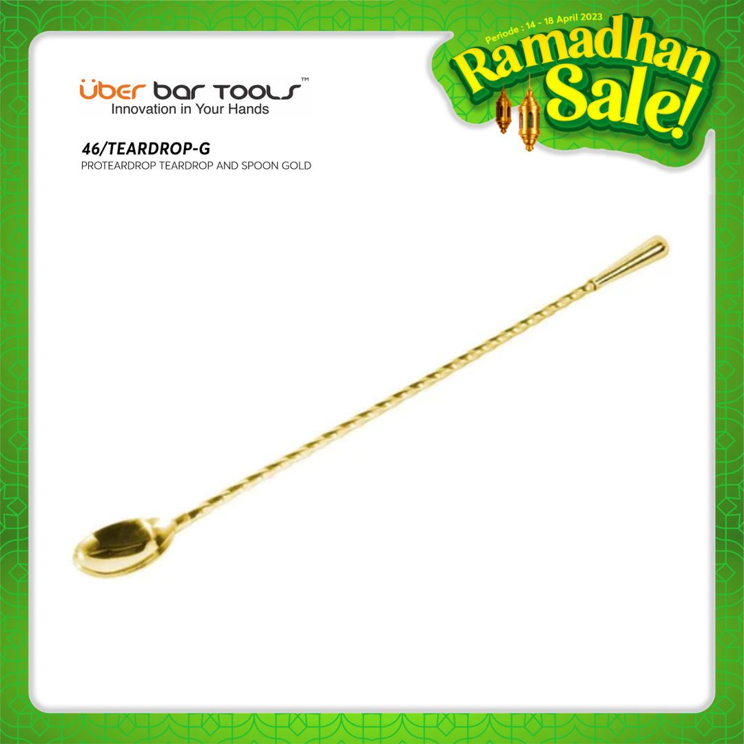 UBER BAR TOOLS PROTEARDROP TEARDROP AND SPOON GOLD