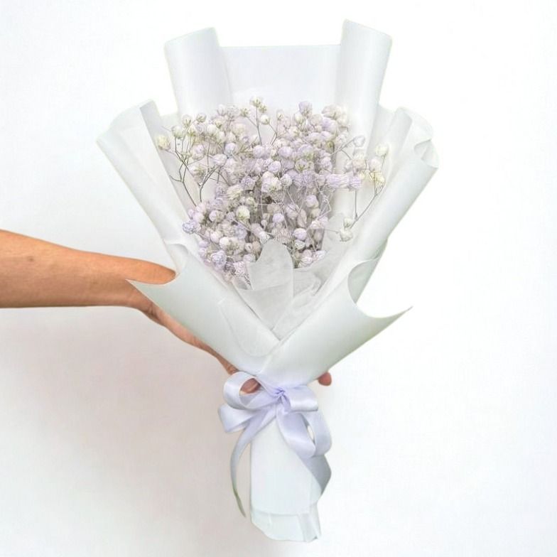 Fresh Purple Baby's Breath Bouquet