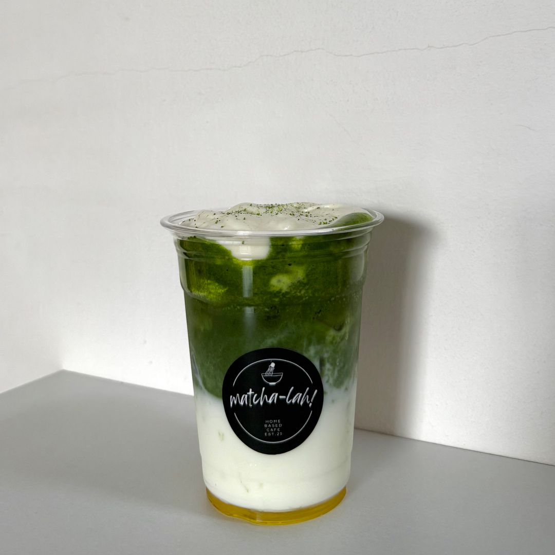 Salted Honey Cream Matcha Latte 
