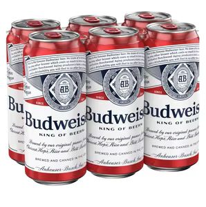 Budweiser lot de 6 canettes
