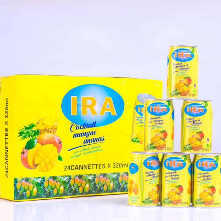 Ira cocktail mangue & ananas carton de 24 canettes