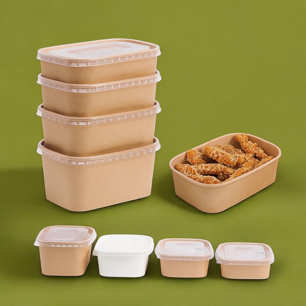 Rectangle Kraft Bowl 
