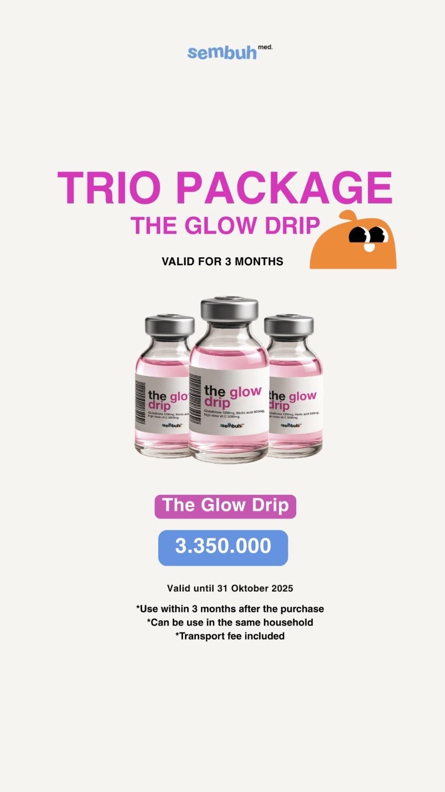 Trio package The Glow Drip