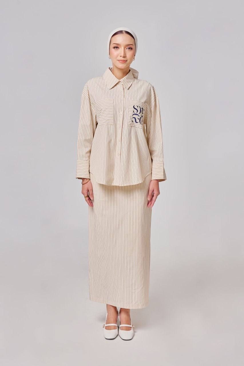 (Pre-order) She Dazzle Madeline Skirt set - Champagne