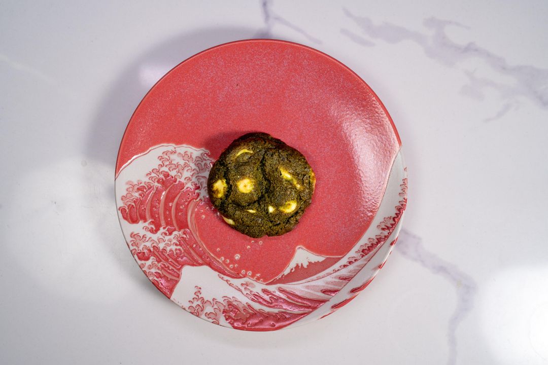 White Chocolate Matcha Cookies