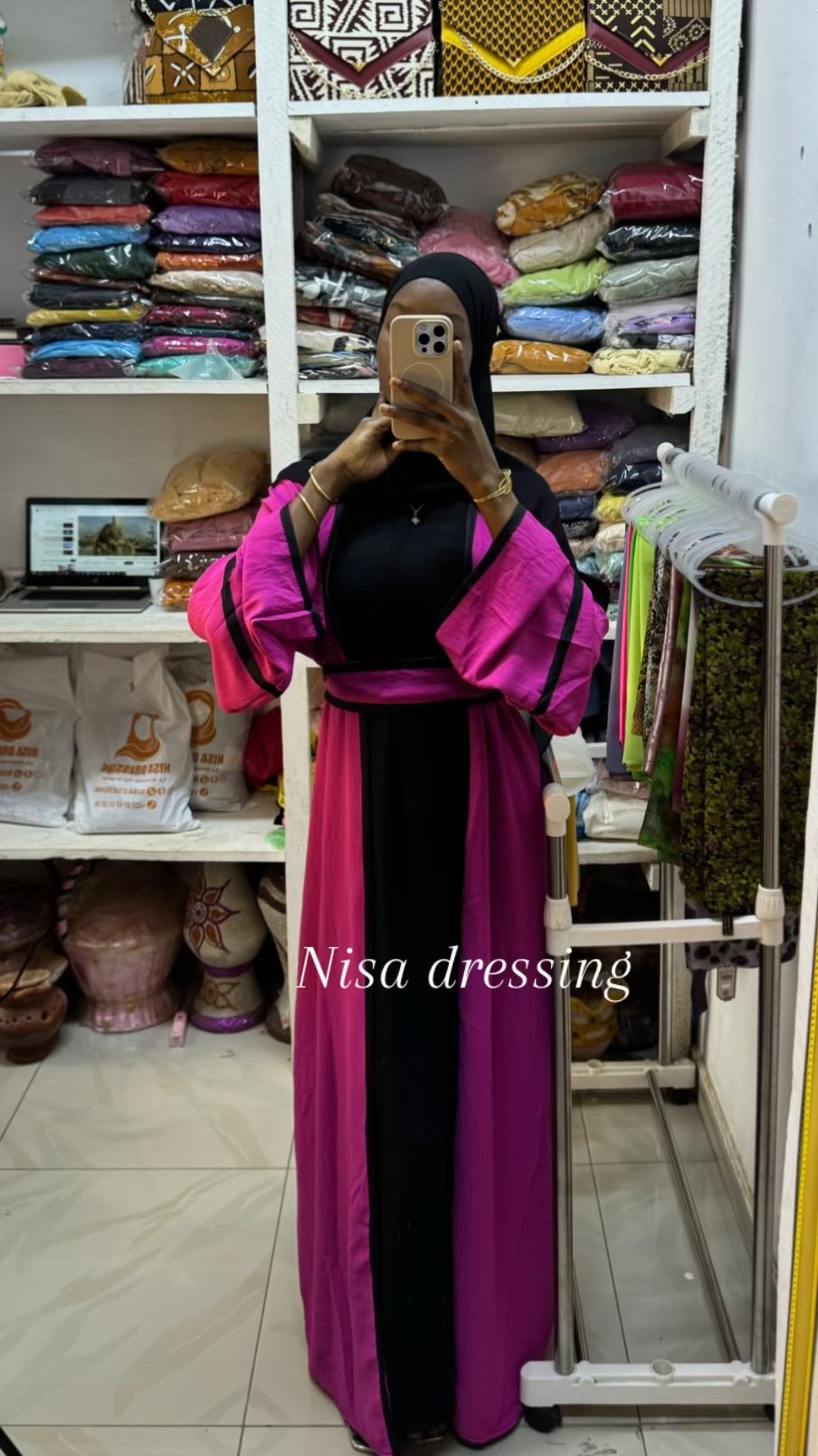 Ensemble kimono ~ rose noir