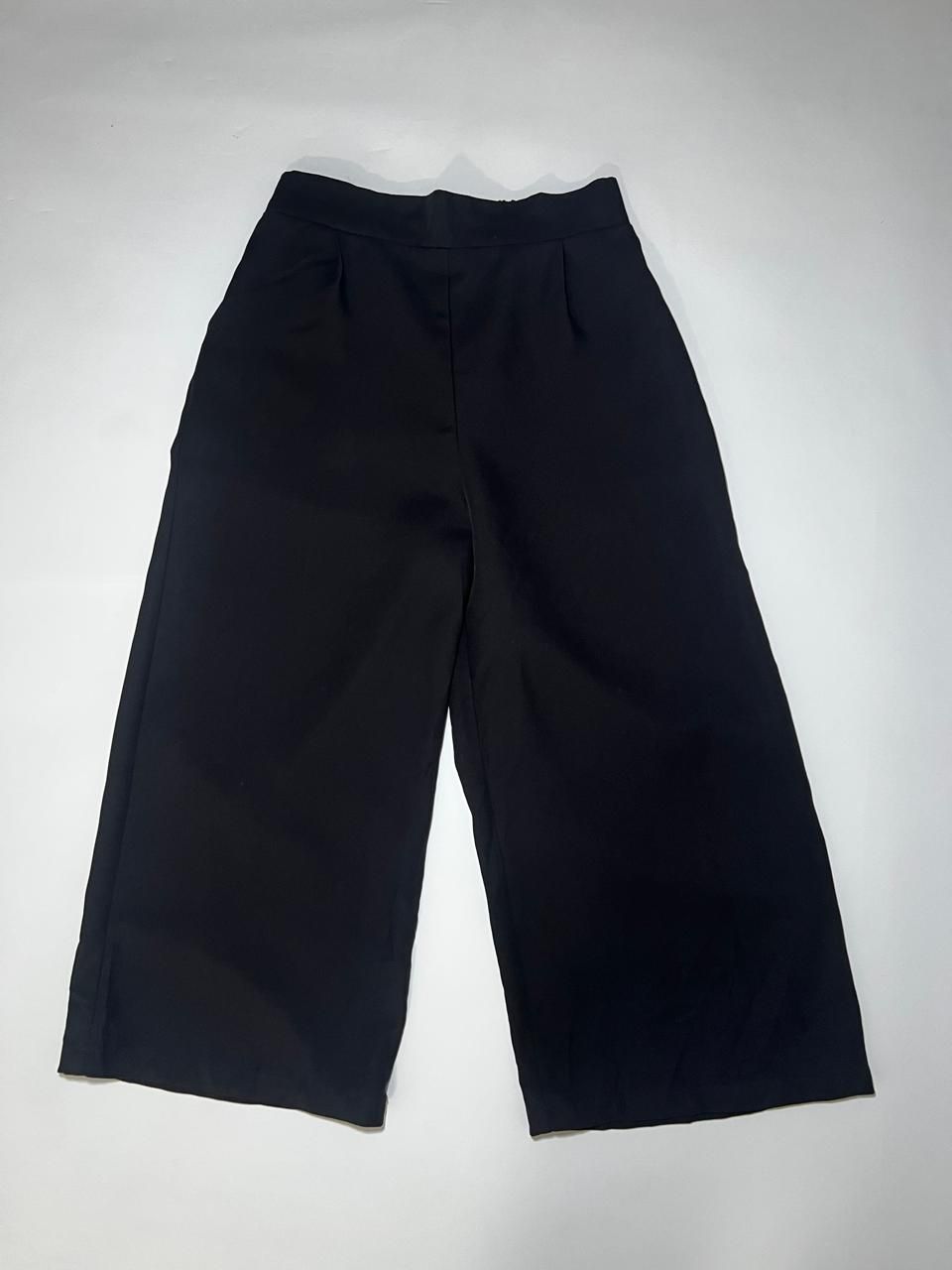 Pantalón negro palazzo elegante - Size S