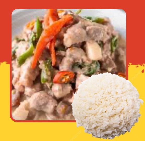 Bicol Express with Steamed Rice