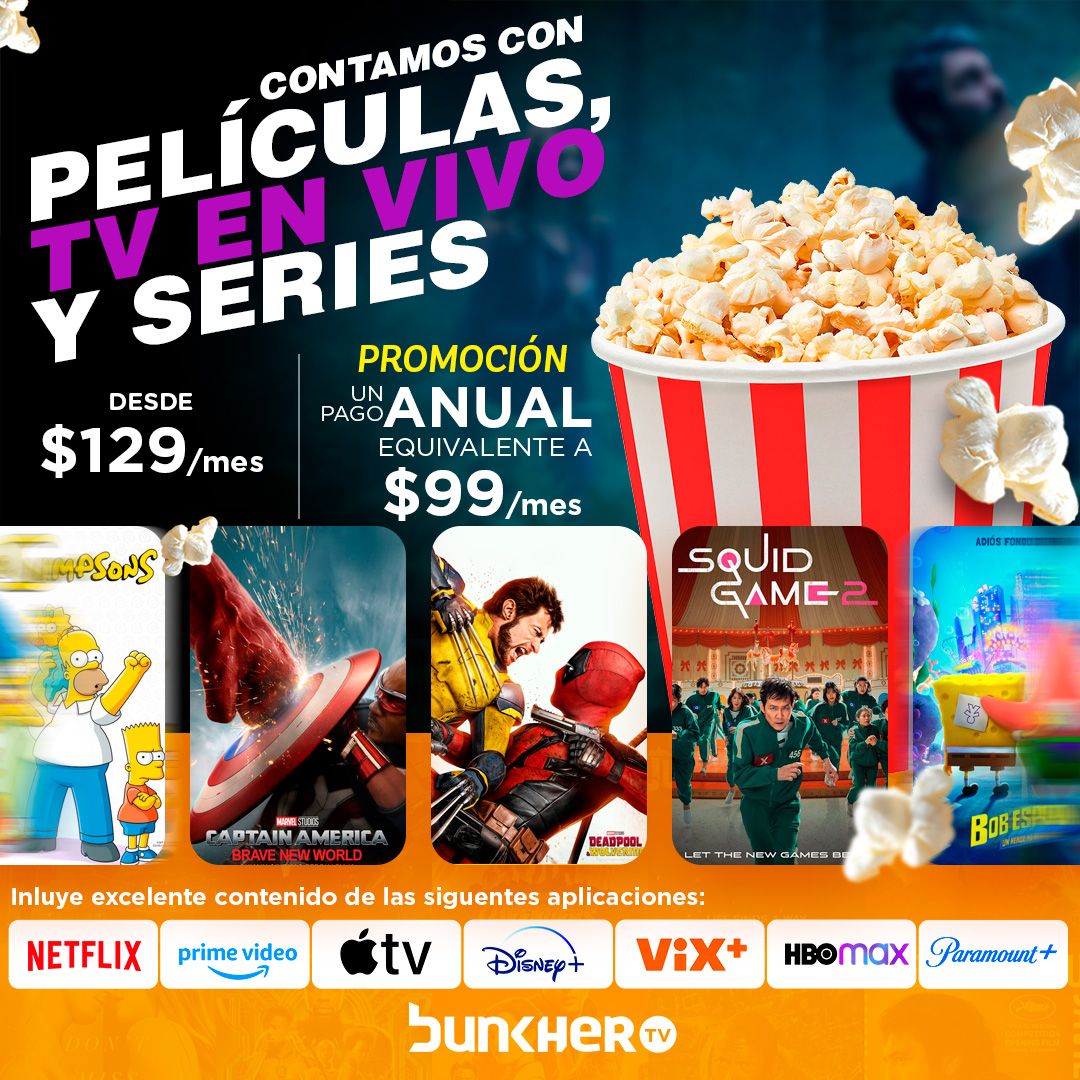 3 MESES DE SUSCRIPCIÓN A BUNKHER TV