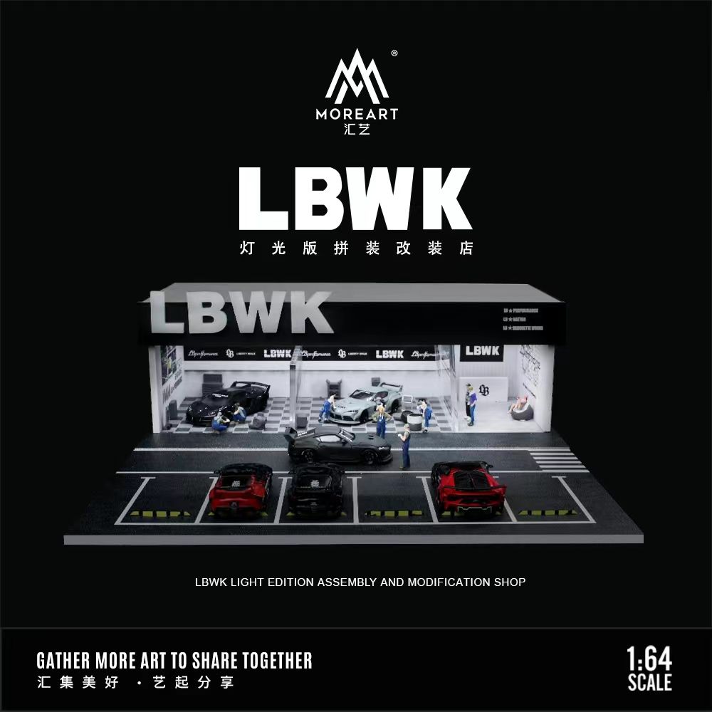 MOREART DIORAMA MODEL 1/64 MODIFICATION SHOP - LIBERTY WALK