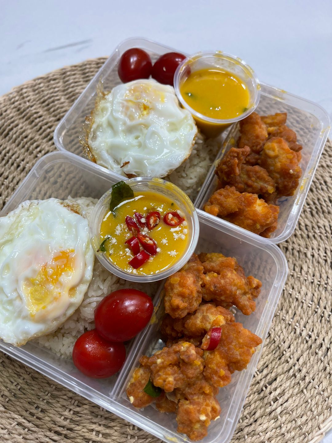 Saltedegg chicken Rice Bento