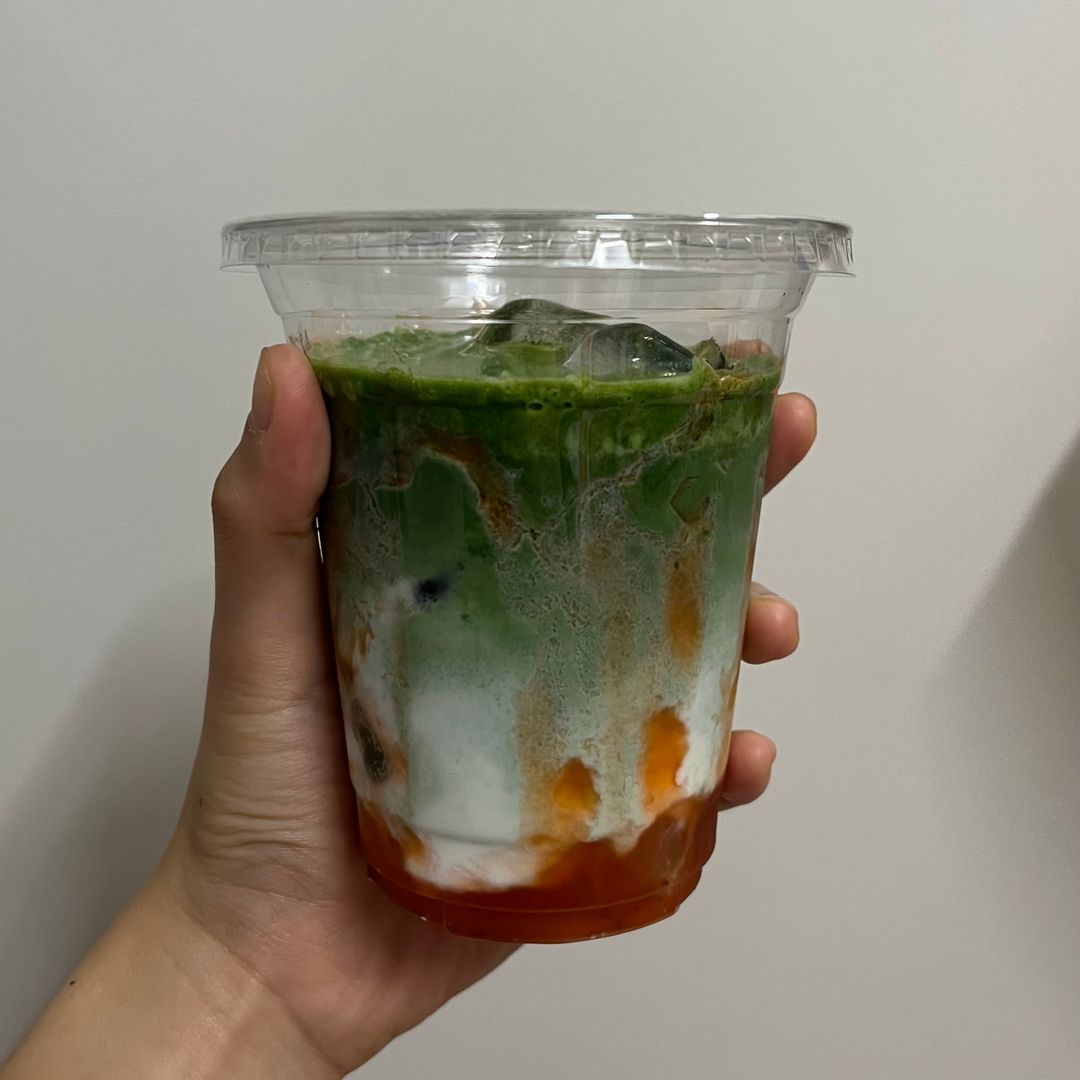 Iced Strawberry Matcha Latte