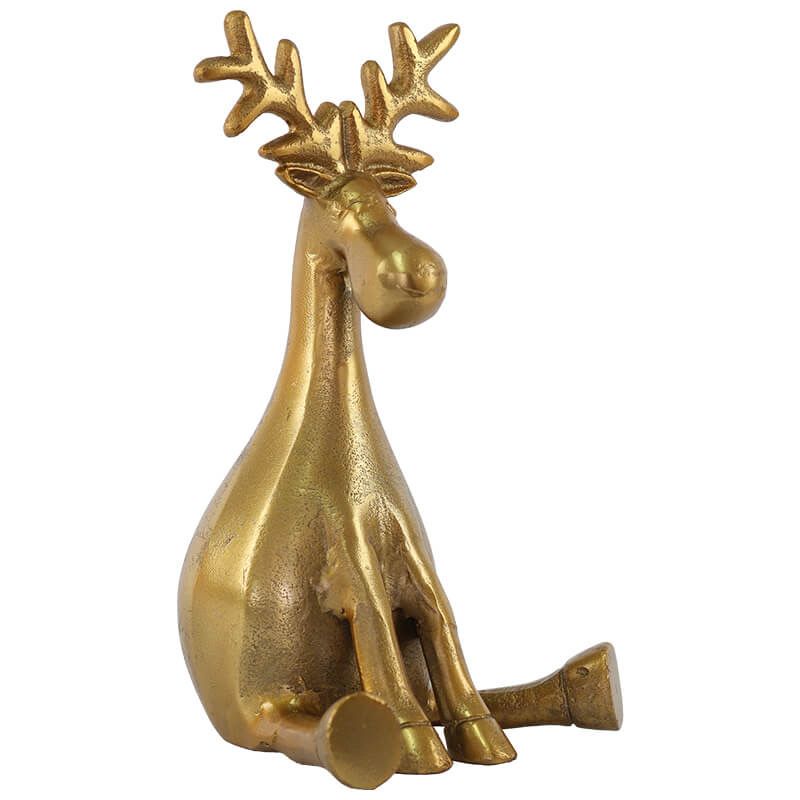 SITTING DEER ROUGH GOLD