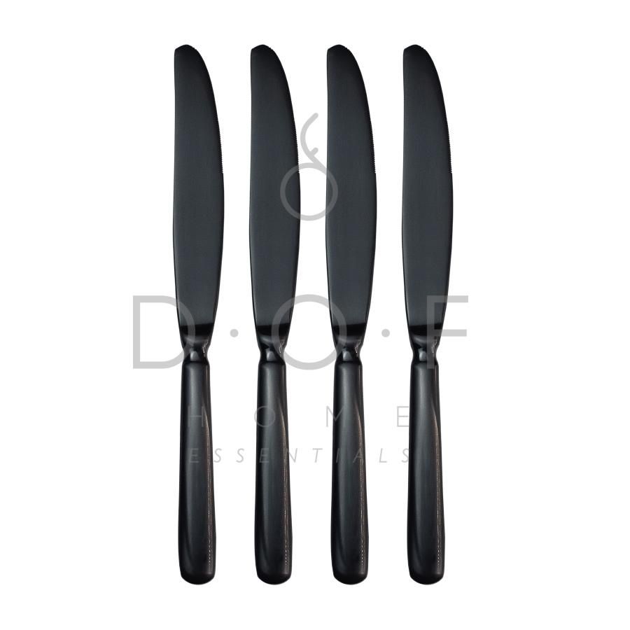 WF JUSTIN DINNER KNIFE SATIN BLACK SET/4 PISAU MAKAN PREMIUM