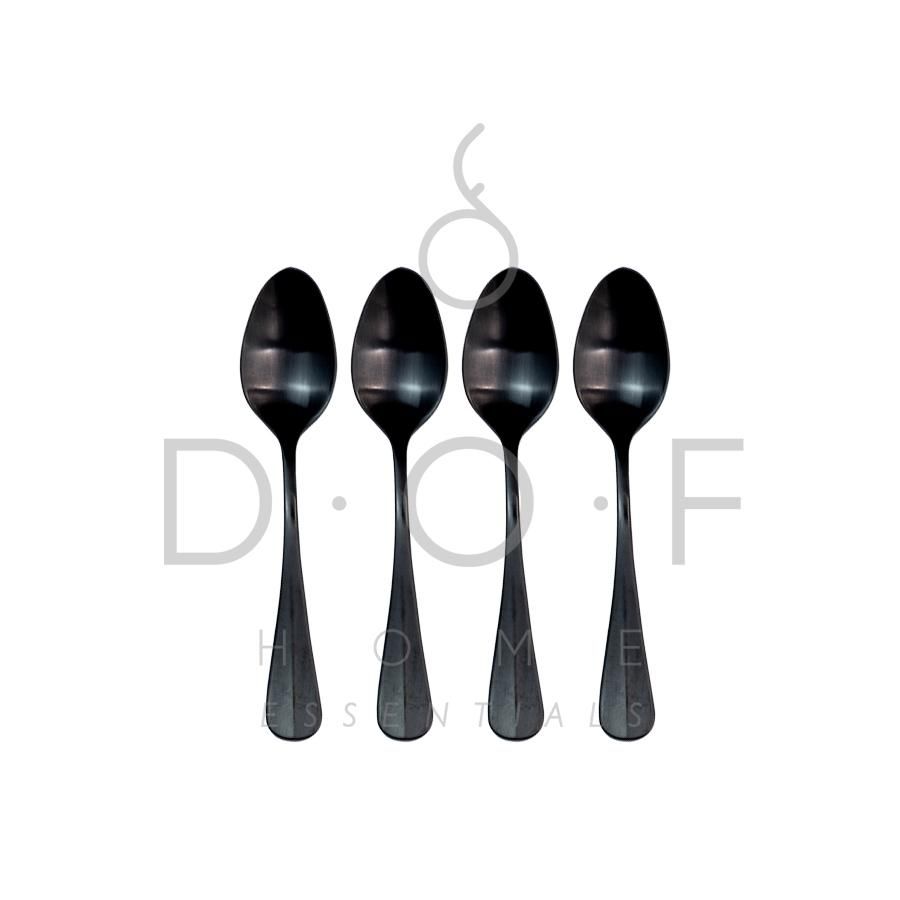 WF JUSTIN MOCCA SPOON SATIN BLACK SET/4 SENDOK KOPI PREMIUM