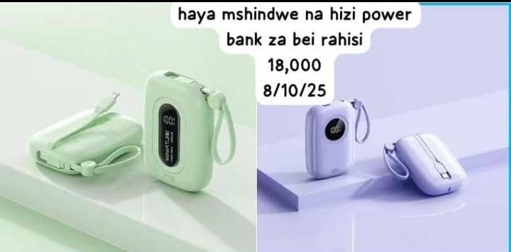 Powerbank order inafungwa 14/10/25 ambao hawajaona hii nawaongeza leo tu