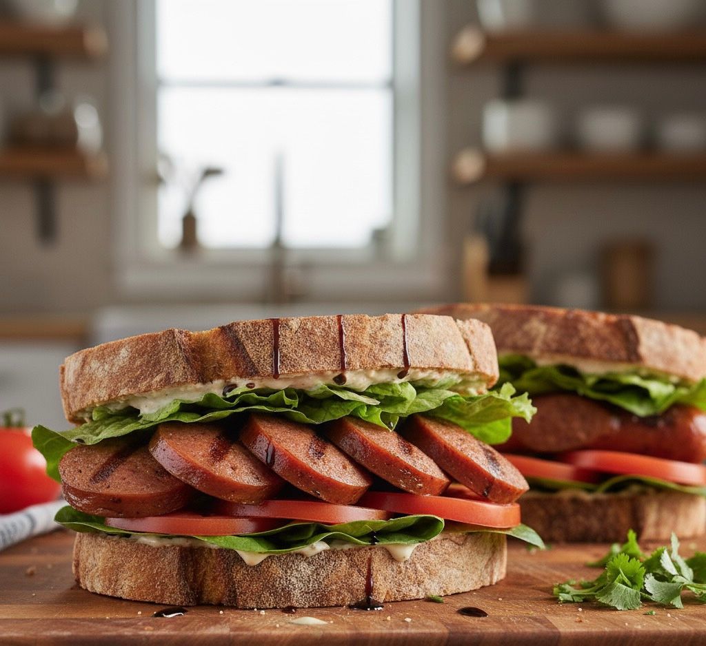 Sandwich Saucisses Salade Tomate