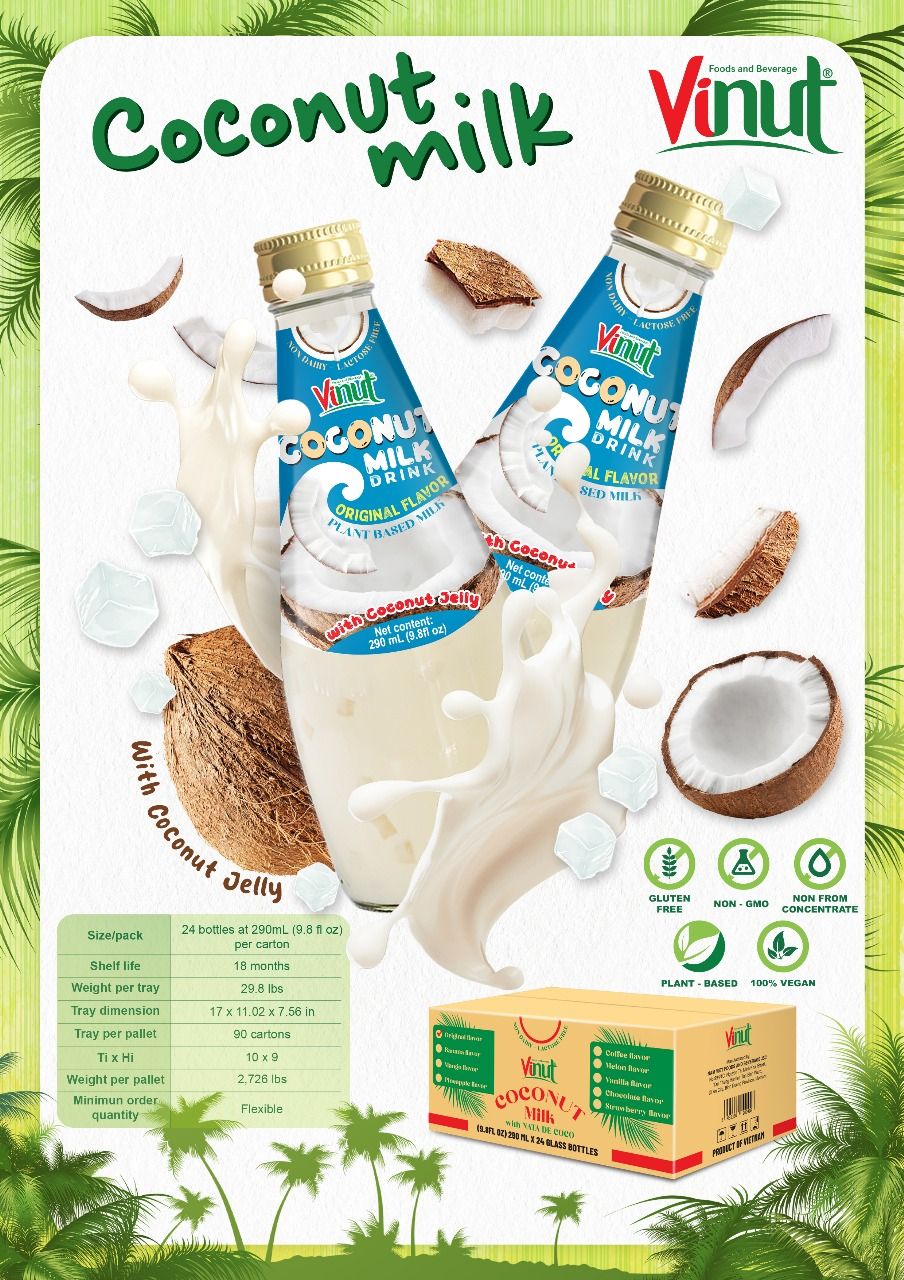 Coconut Milk with Nata de Coco