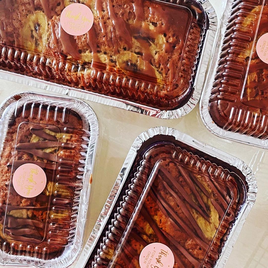 Banana Choc Chip Pound Cake