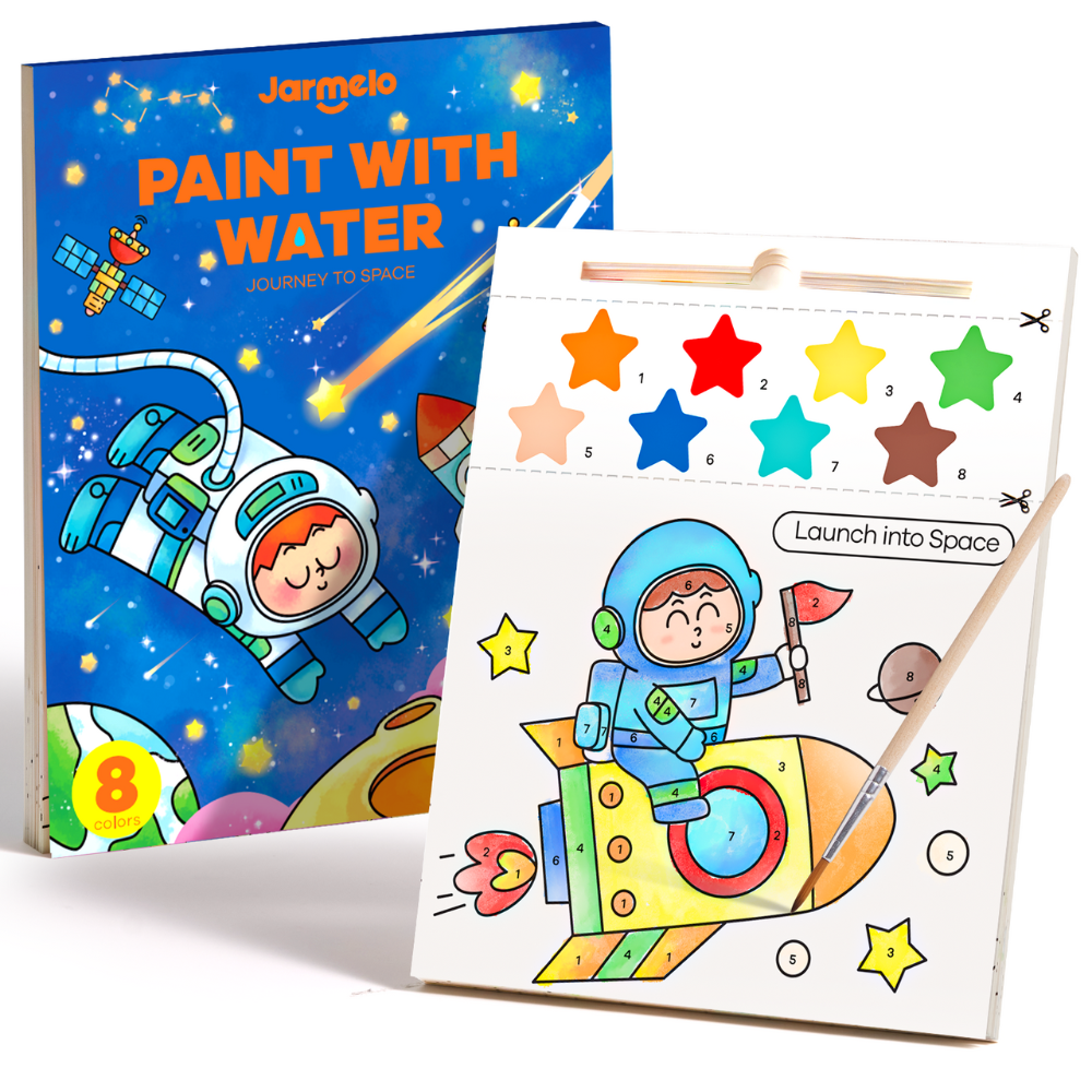 Jar Meló – Watercolour Painting Book – 20 Pages & Paint Brush – Space