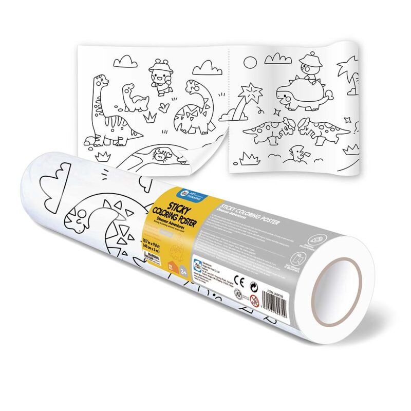Jar Meló – Sticky Drawing Paper – Dinosaur Adventures