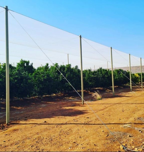 128mm heavy duty anchor pole for shade net or vineyard (for long rows)