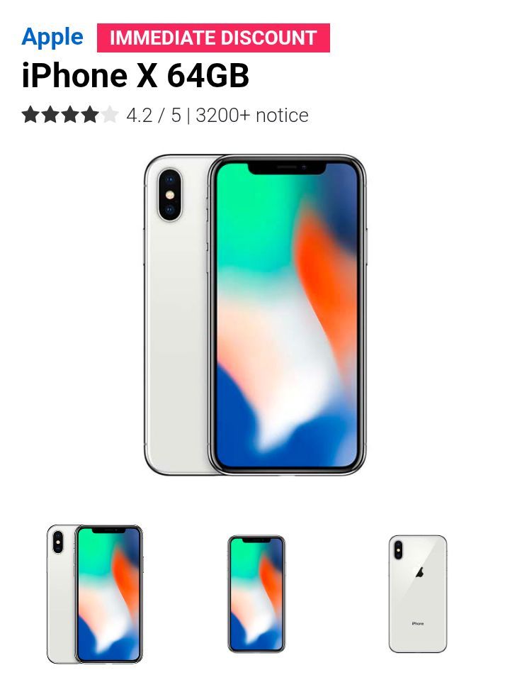 iPhone X 64GB White 