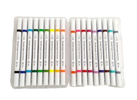 Double sided markers/pens (18pcs)